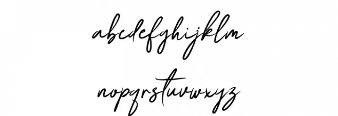 Gishela Font LOWERCASE