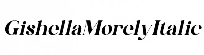 Gishella Morely Italic  Fuentes Gratis Descargar