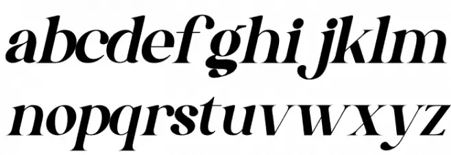 Gishella Morely Italic Fuentes MINÚSCULAS
