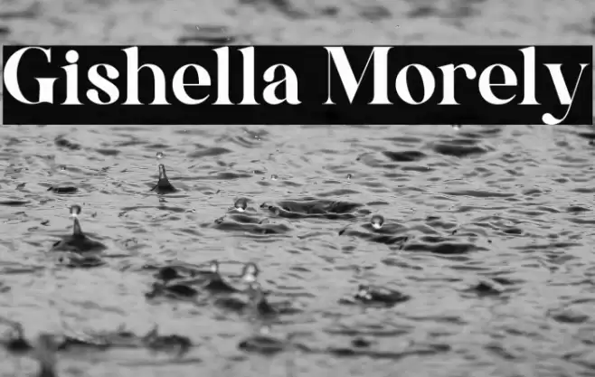 Gishella Morely Font examples