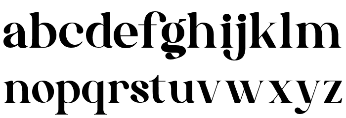 Gishella Morely Font LOWERCASE