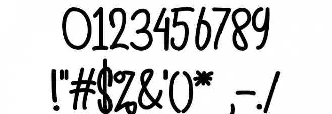 Gislake Font OTHER CHARS