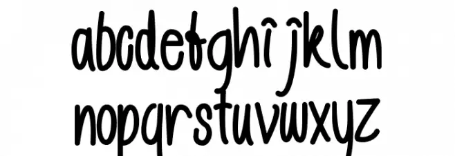 Gislake Font LOWERCASE