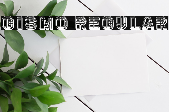 Gismo Regular Font examples