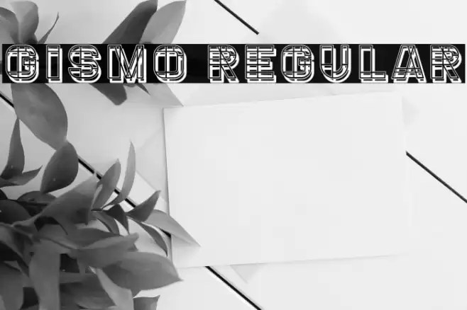Gismo Regular Font examples