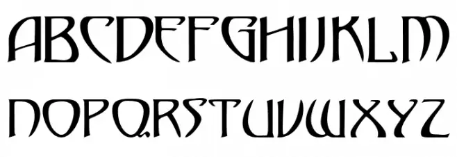 Gismonda FG Schriftart Groß