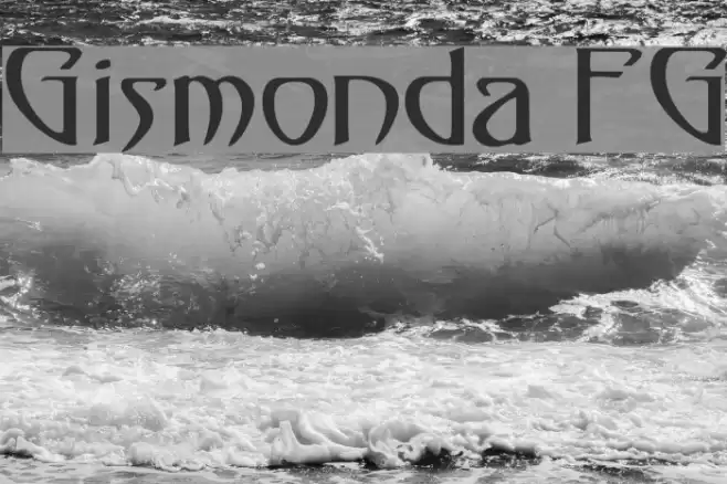 Gismonda FG Font examples