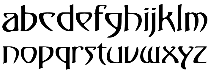 Gismonda FG Font LOWERCASE