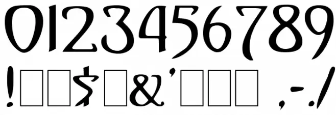 Gismonda [Plain]:001.001 Font OTHER CHARS