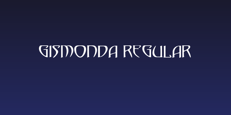Gismonda Regular Social Header