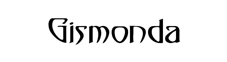 Gismonda  フリーフォントのダウンロード
