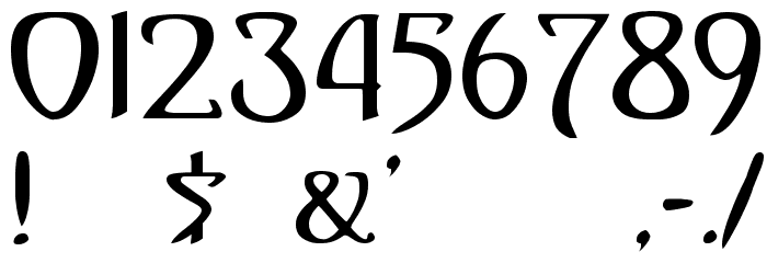 Gismonda Font OTHER CHARS