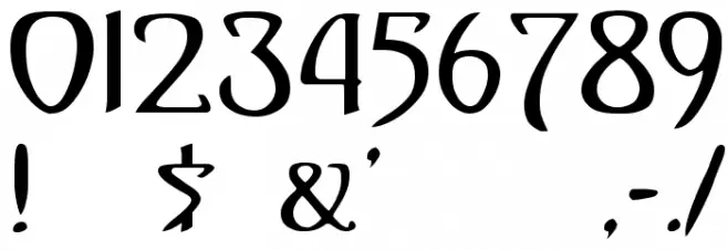 Gismonda Font OTHER CHARS