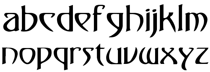 Gismonda Font LOWERCASE