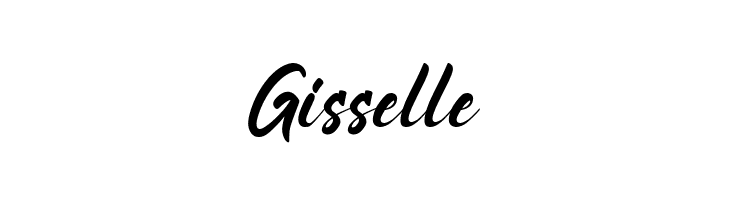 Gisselle  フリーフォントのダウンロード