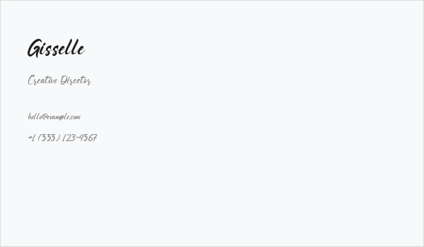 Gisselle Business Card