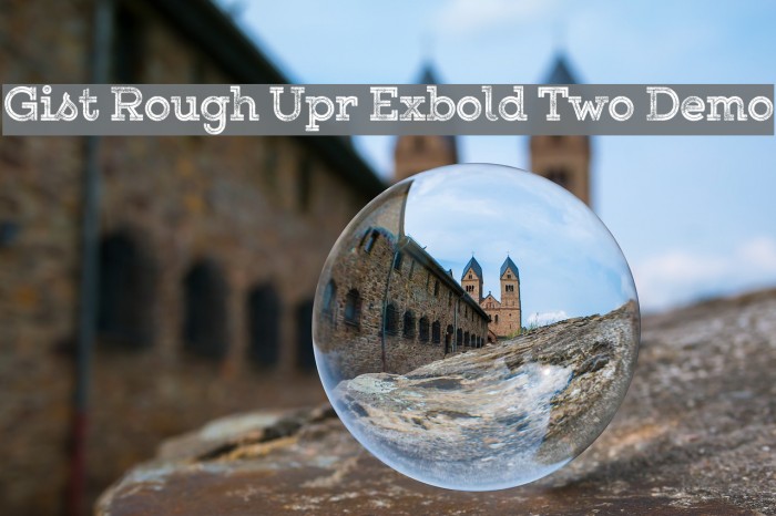 Gist Rough Upr Exbold Two Demo Font examples