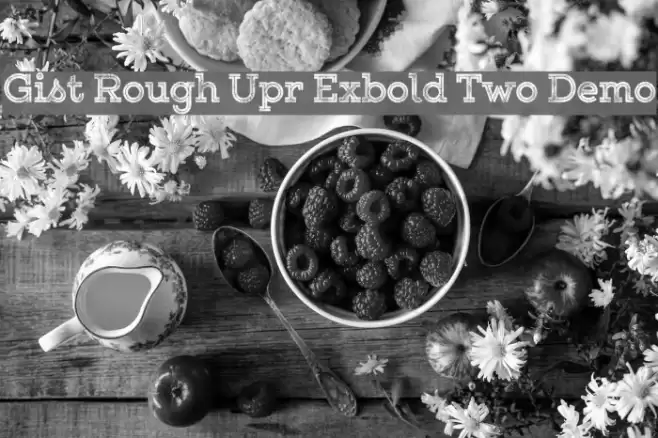 Gist Rough Upr Exbold Two Demo Font examples
