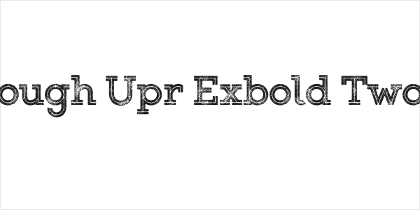 Gist Rough Upr Exbold Two Demo Logo