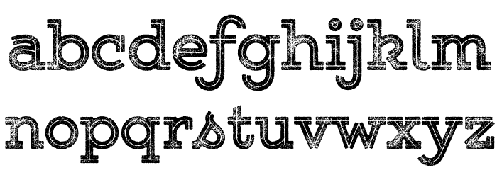 Gist Rough Upr Exbold Two Demo Font LOWERCASE