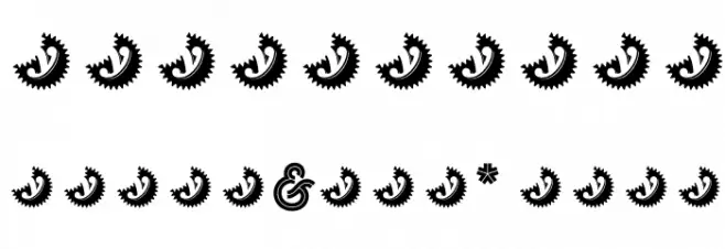 Gist Upright Extrabold Demo フォント その他の文字