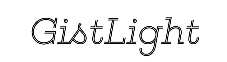 GistLight Font