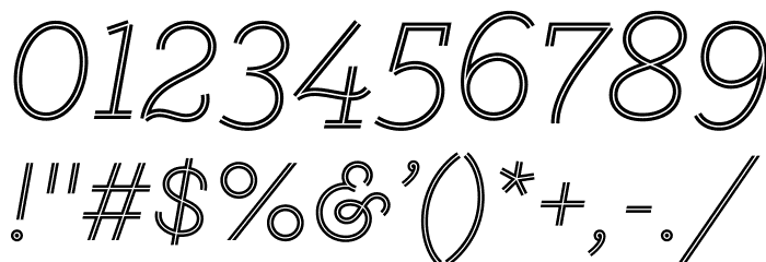 GistLight Font OTHER CHARS