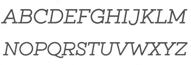 GistLight 字体 大写
