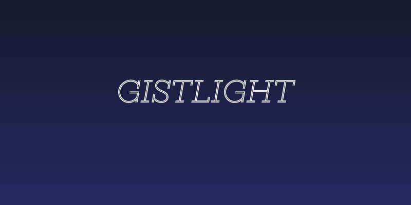 GistLight Social Header