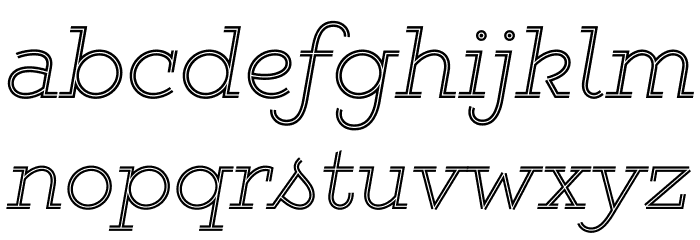 GistLight Font LOWERCASE