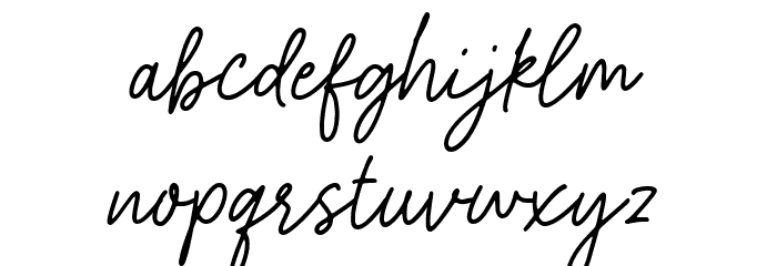 Gistela Font LOWERCASE