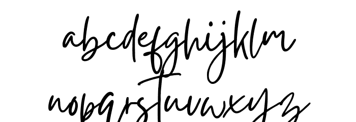 Gistesy Font LOWERCASE