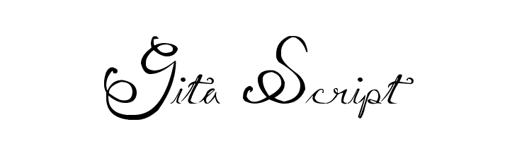 Gita Script  Frei Schriftart Herunterladen