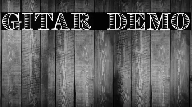 Gitar Demo Font examples