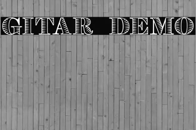 Gitar Demo Font examples