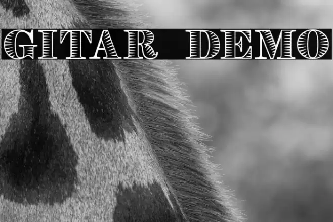 Gitar Demo Font examples