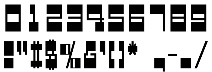 Giteikoku Bold フォント その他の文字