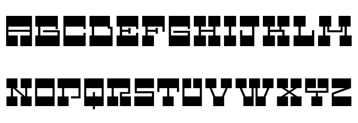 Giteikoku Bold フォント 大文字