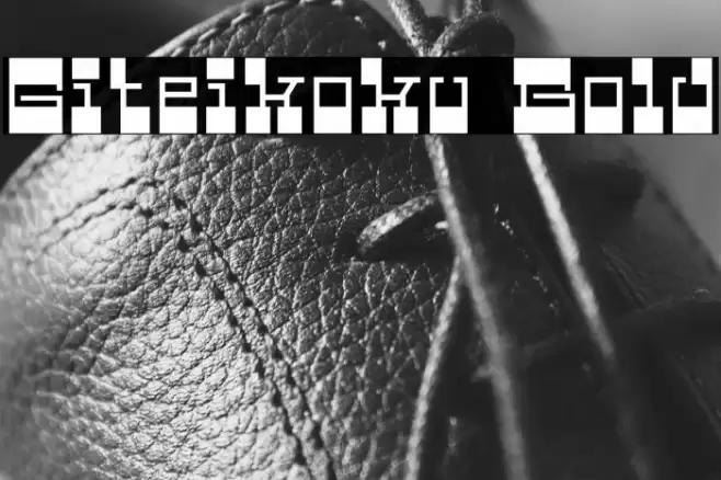 Giteikoku Bold Schriftart examples