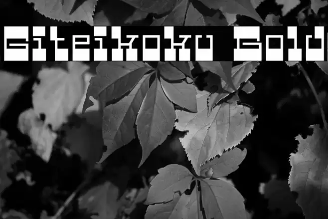 Giteikoku Bold Schriftart examples