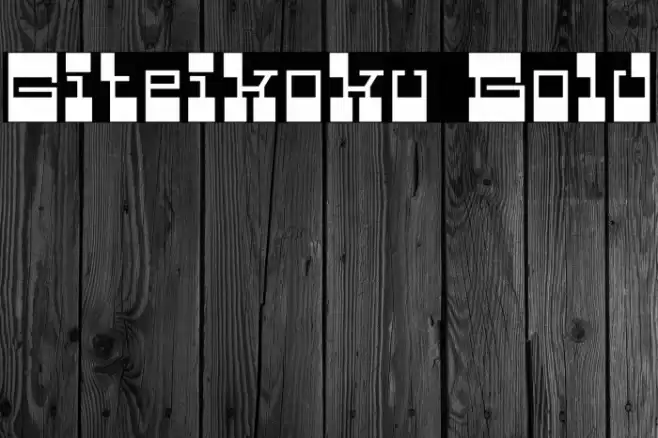 Giteikoku Bold Schriftart examples