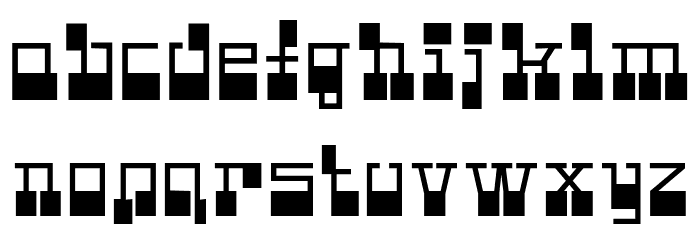 Giteikoku Bold フォント 小文字