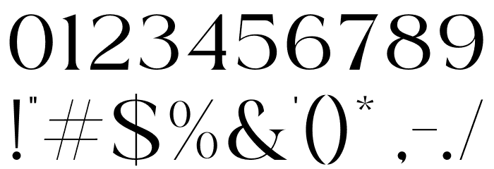 Githera フォント その他の文字