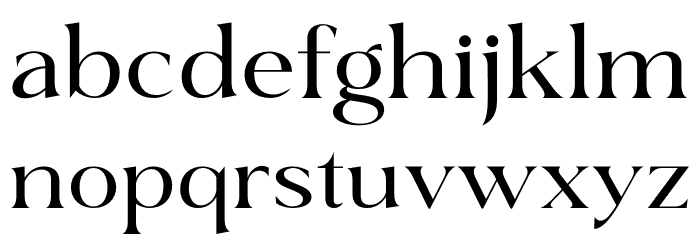 Githera フォント 小文字