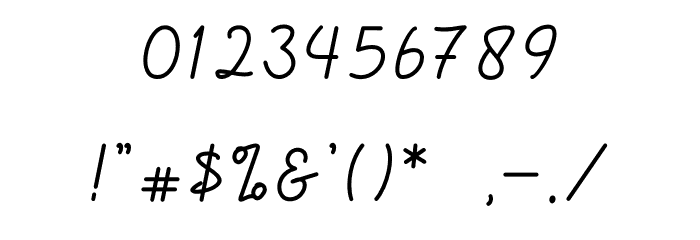 Gittany Signature Font OTHER CHARS