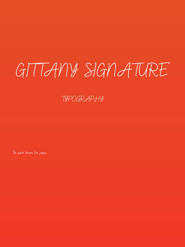 Gittany Signature Poster
