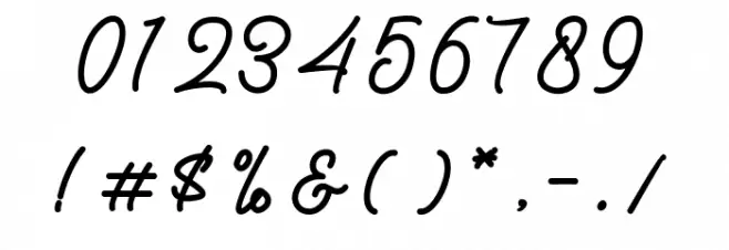 Gittelsy Font OTHER CHARS