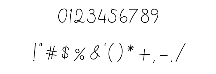 Gittelya Font OTHER CHARS