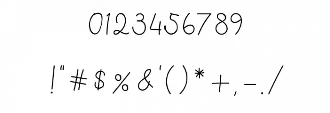 Gittelya Font OTHER CHARS