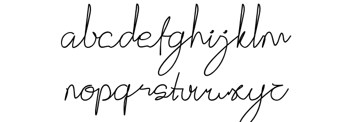 Gittelya Font LOWERCASE